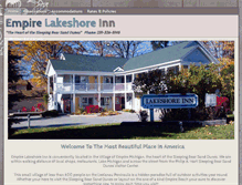 Tablet Screenshot of empirelakeshoreinn.net